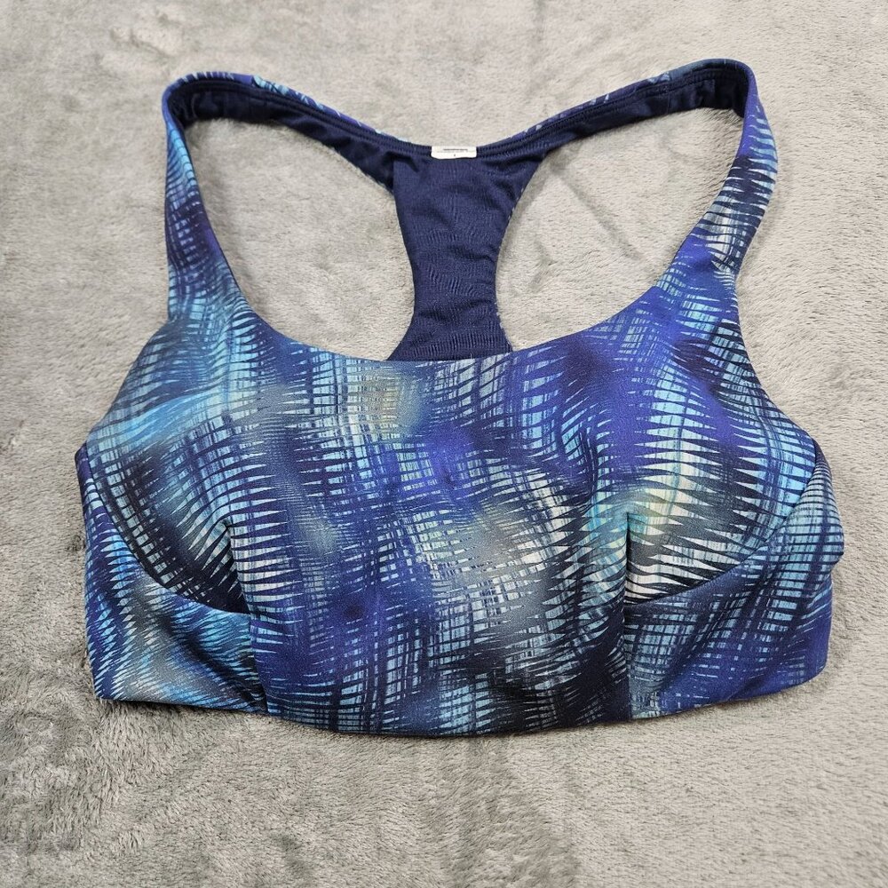 Lululemon Wunder Train Bra Womens 6 C D Cup Shapeshifter Flux Blue Multi